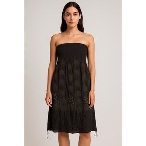 Anthropologie x Lapis Convertible Strapless Dress - Maxi Skirt - Moody Floral